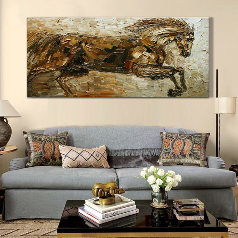 horse oil painting hand painted oil painting on canvas home decoration wall art picture