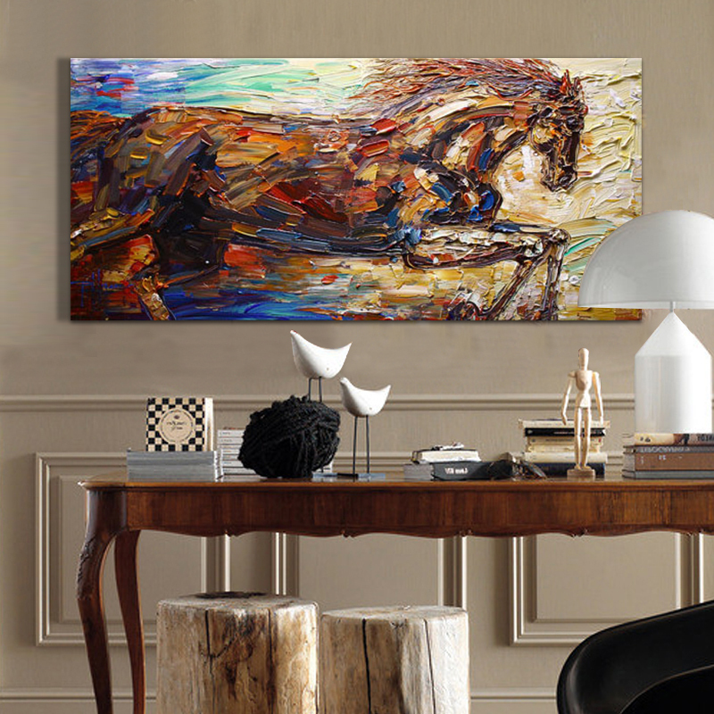 horse oil painting hand painted oil painting on canvas home decoration wall art picture