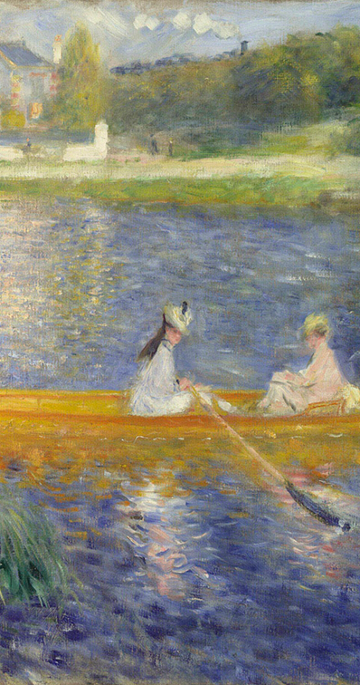 lady and boat hand painted painting oil painting on canvas home decorative art picture