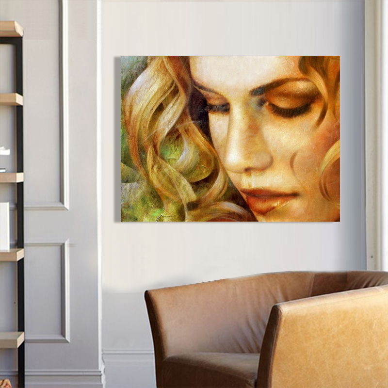 lady hand painted painting oil painting on canvas oil painting for home decor wall decor