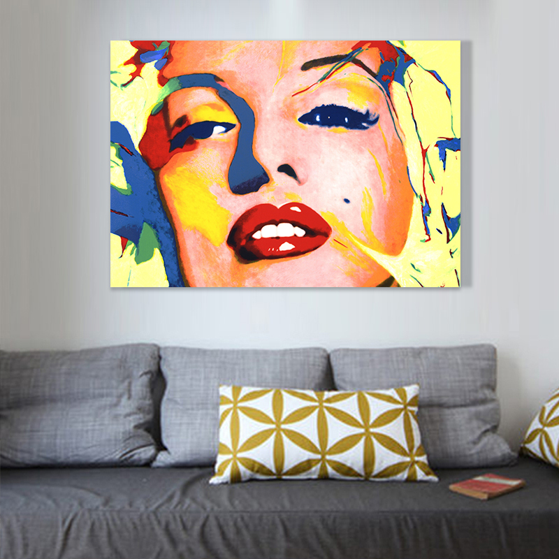 marilyn monroe abstract oil painting hand painted oil painting on canvas home decor on canvas wall art picture