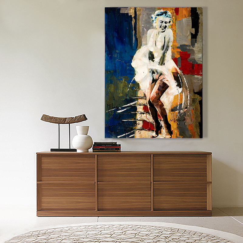 marilyn monroe abstract oil painting hand painted oil painting on canvas oil painting for home decor wall decor marilyn monroe abstract oil painting hand painted oil painting on canvas oil painting for home decor wall decor