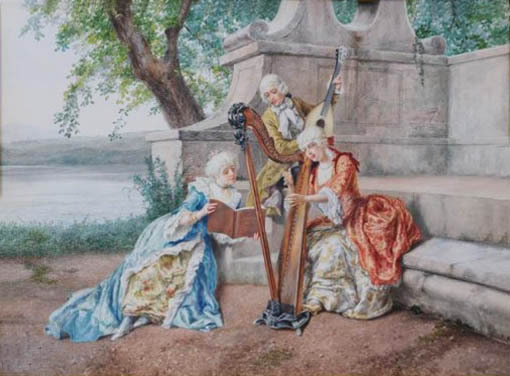 medieval europe lady oil painting handed-painted oil painting on canvas painting canvas wall art picture