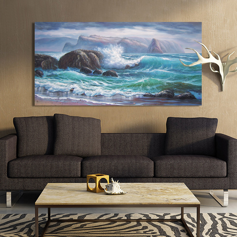 sea abstract oil painting hand-painted painting oil painting on canvas oil painting for home decor