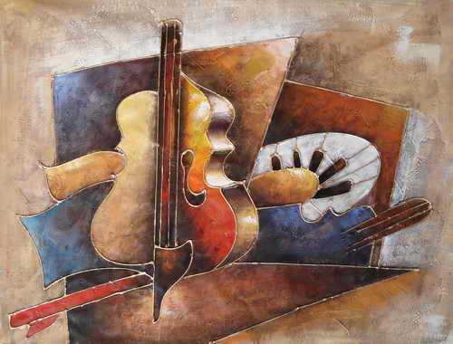 violin abstract oil painting hand painted painting oil painting on canvas oil painting for home decor