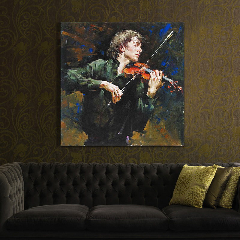 violin player oil painting hand painted painting oil painting on canvas home decor on canvas violin player oil painting hand painted painting oil painting on canvas home decor on canvas