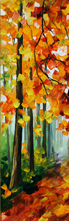 walking in the forest printed painting abstract oil painting oil painting on canvas home decorative