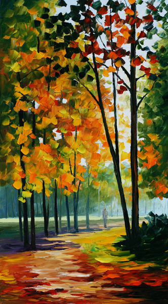 walking in the rain printed painting abstract oil painting oil painting on canvas home decorative