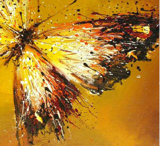 whole butterfly oil painting hand-painted abstract oil painting on canvas home decorative art picture