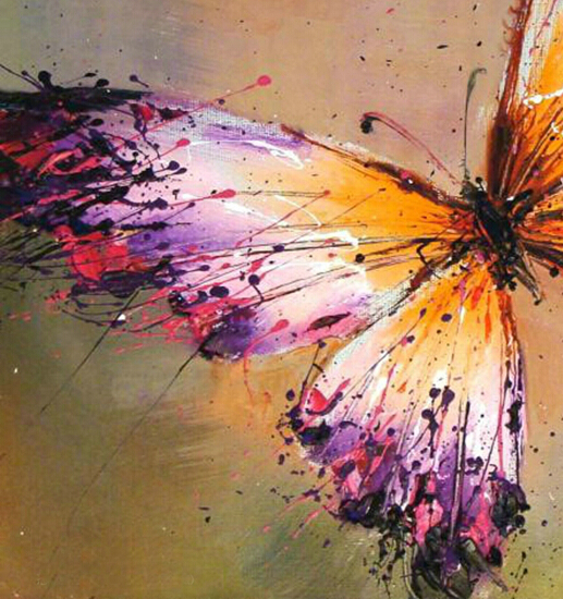 whole butterfly oil painting hand-painted abstract oil painting on canvas home decorative art picture