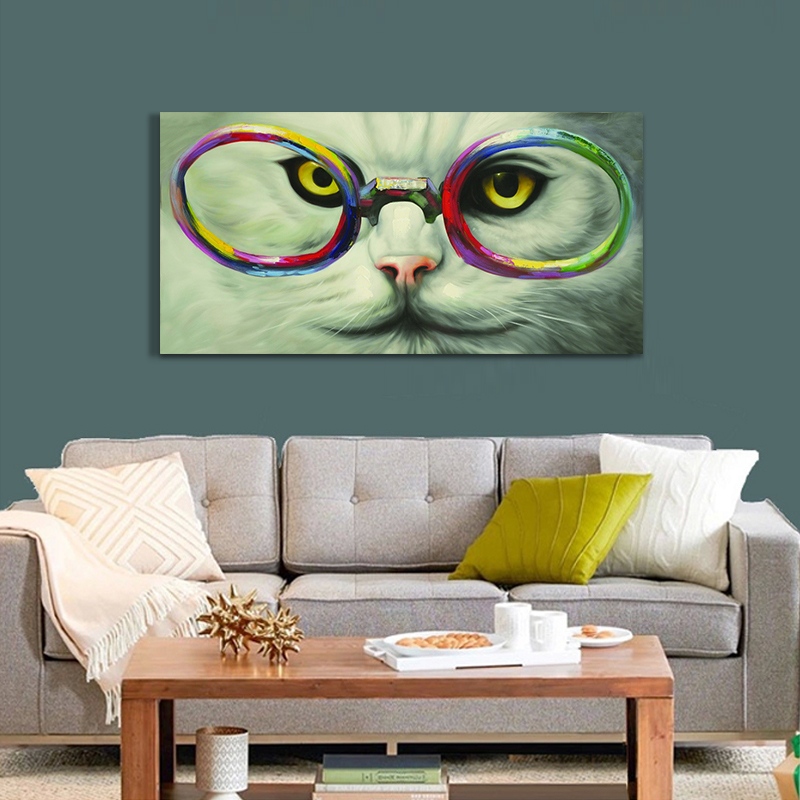 whole cartoon cat abstract oil painting printed painting oil painting on canvas painting canvas wall art picture whole cartoon cat abstract oil painting printed painting oil painting on canvas painting canvas wall art picture