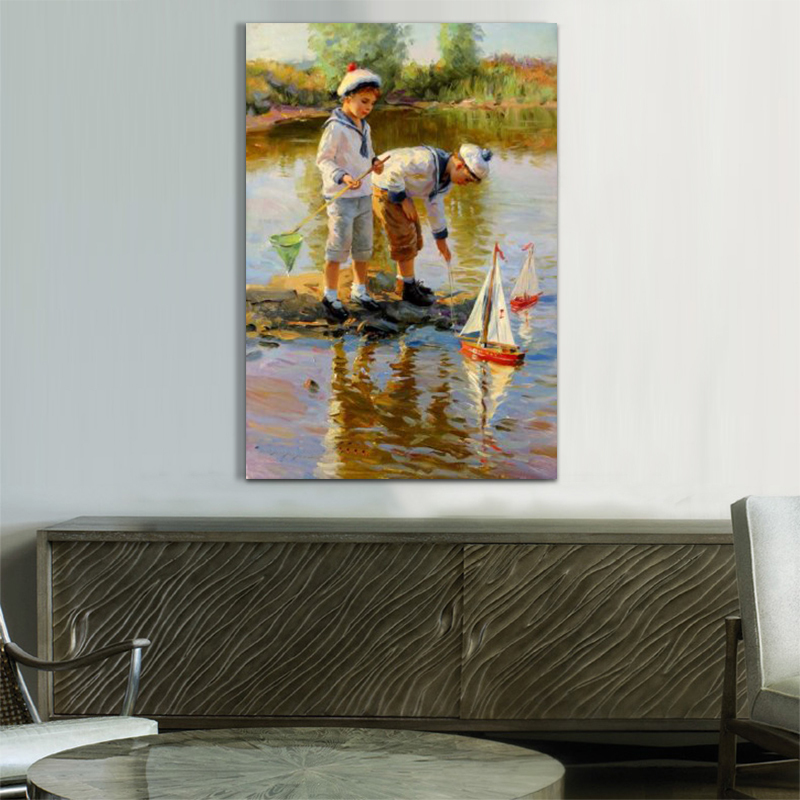 whole children oil painting hand painted painting oil on canvas home decoration home decor on canvas