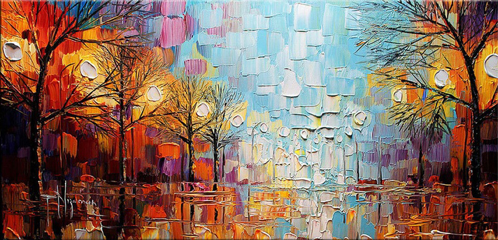 whole forest oil painting hand painted painting oil painting on canvas home decorative art picture