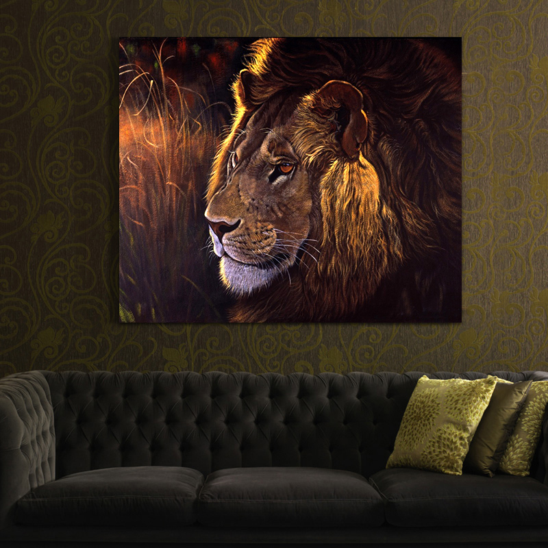 whole lion oil painting hand painted oil painting on canvas home decoration home decorative art picture