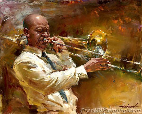 whole musician hand painted painting oil painting on canvas home decorative art picture