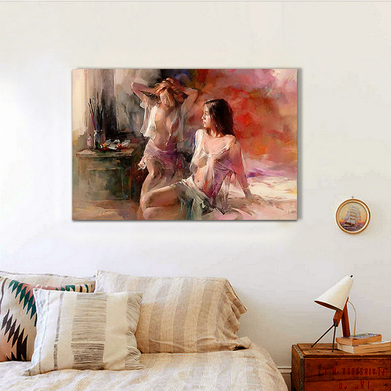 whole sexy lady oil painting hand painted painting oil on canvas home decoration home decor on canvas