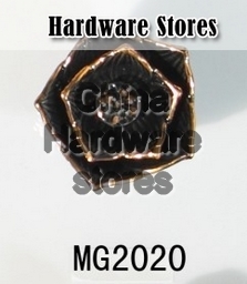 new design black ceramic flower knobs with gold edge cabinet pull kitchen cupboard knob kids drawer knobs MG2020