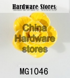 new design shaped popular small flower ceramic knob handles cabinet pull kitchen cupboard knob kids drawer dresser knobs MG1049