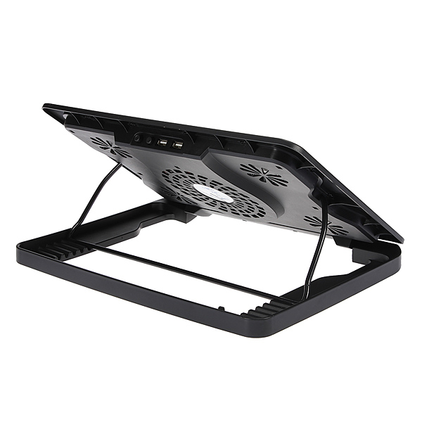 brand 2014 new usb 5 fans blue led laptop notebook 7 17 cooling fan stand cooler pads