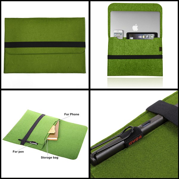 fashion smart laptop felt sleeve case cover bag for apple for macbook pro retina 13.3inch