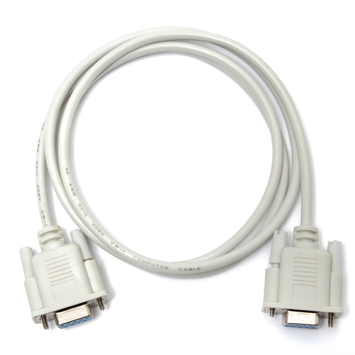 new 1.5m serial rs232 9 pin female to female db9 9-pin pc converter extension cable