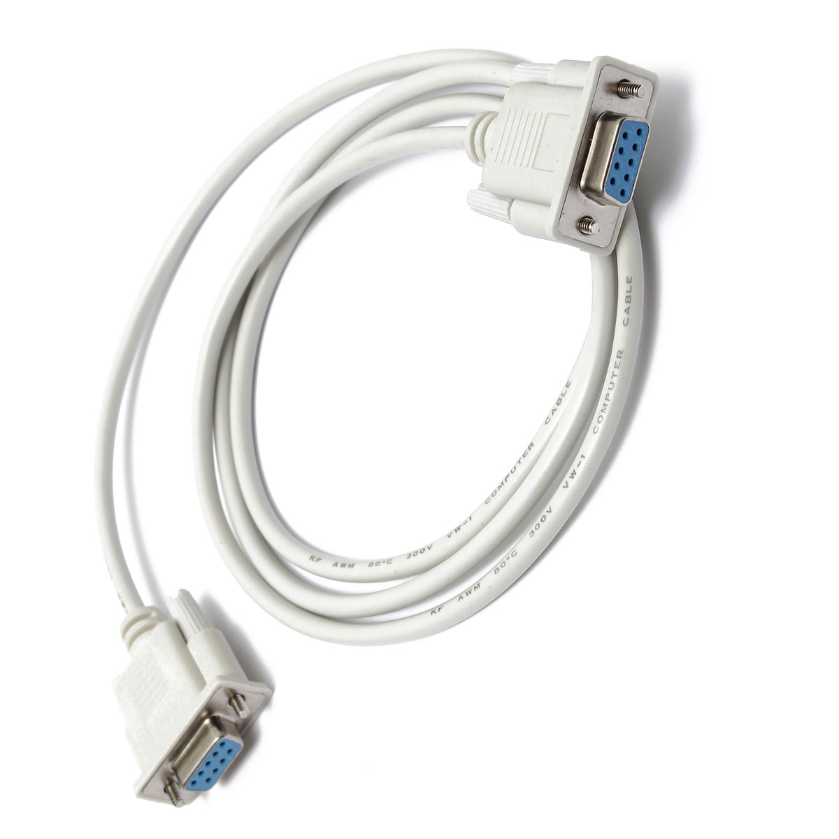 new 1.5m serial rs232 9 pin female to female db9 9-pin pc converter extension cable