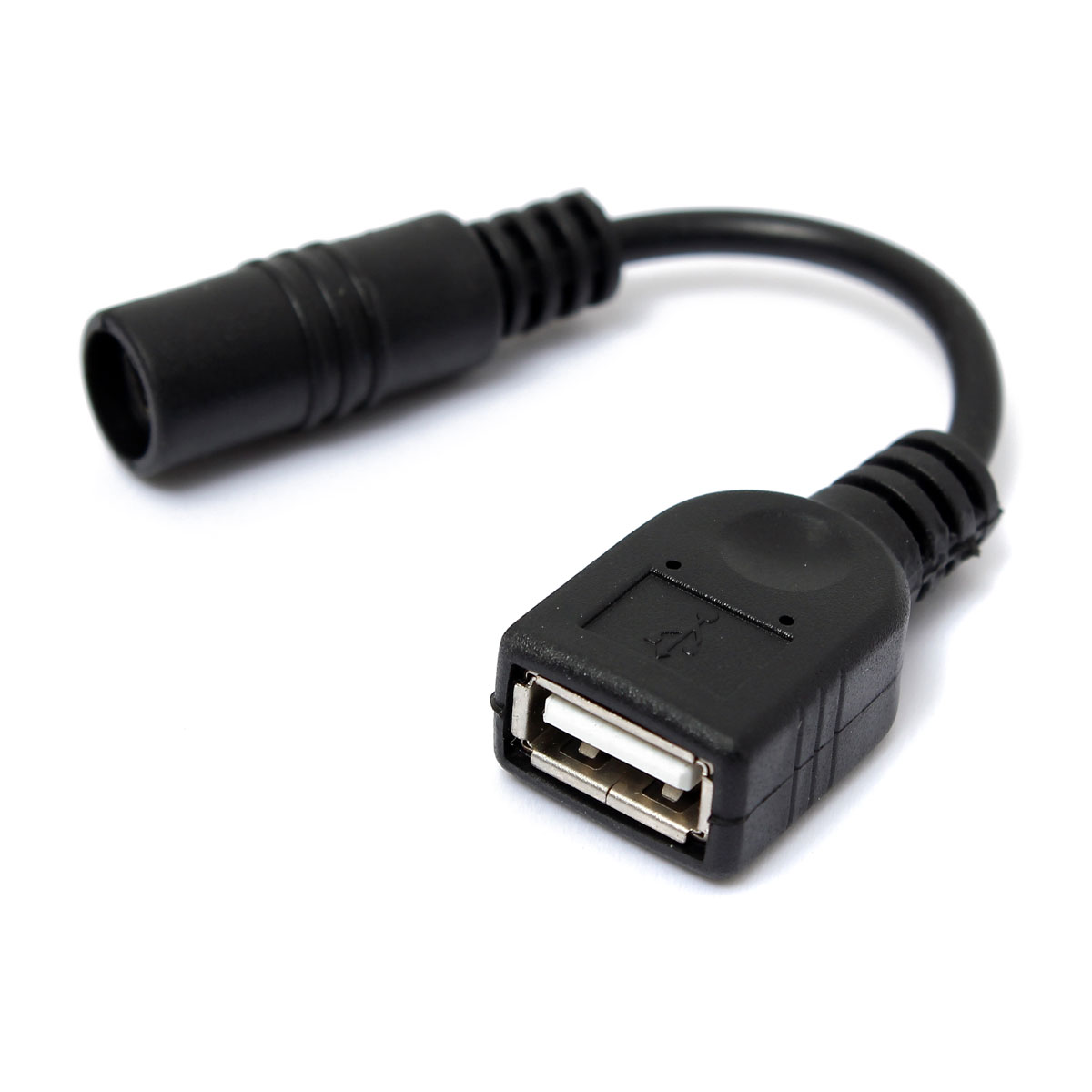 new 12cm dcpower cable usb female to dc5.5x2.1mm female extension convertor black