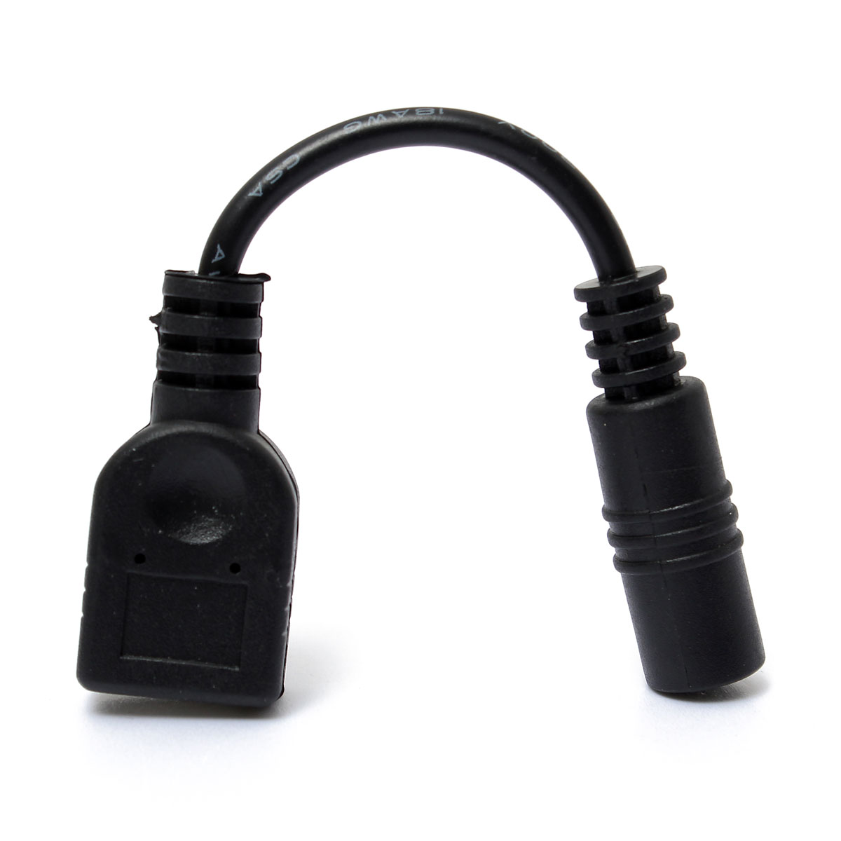 new 12cm dcpower cable usb female to dc5.5x2.1mm female extension convertor black