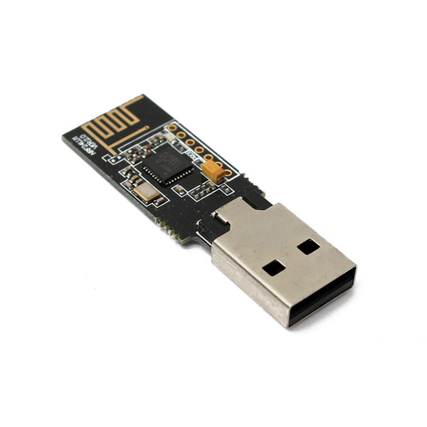 new 1pcs 2.4g nrf24lu1 wireless communication usb port socket module 2.4ghz black