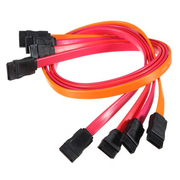 new 50cm red serial ata sata raid data hard disk drive hdd cable connector