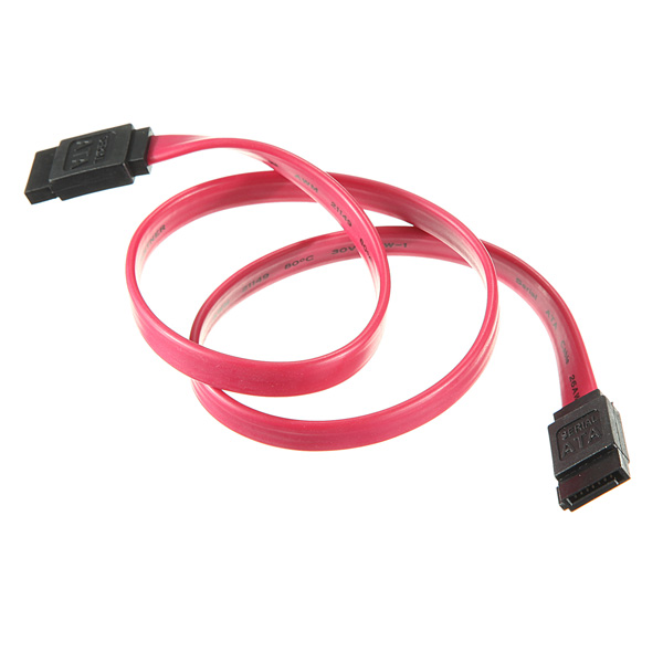 new 50cm red serial ata sata raid data hard disk drive hdd cable connector
