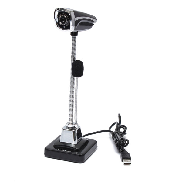 new arrival black hd network camera webcam night version w/ microphone for desktop laptop computer