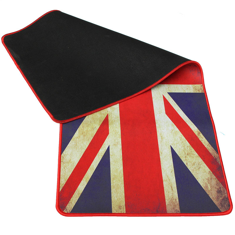 new arrival fashion rubber anti-slip game gaming mice flag mouse pad mat for pc laptop 7x30cm