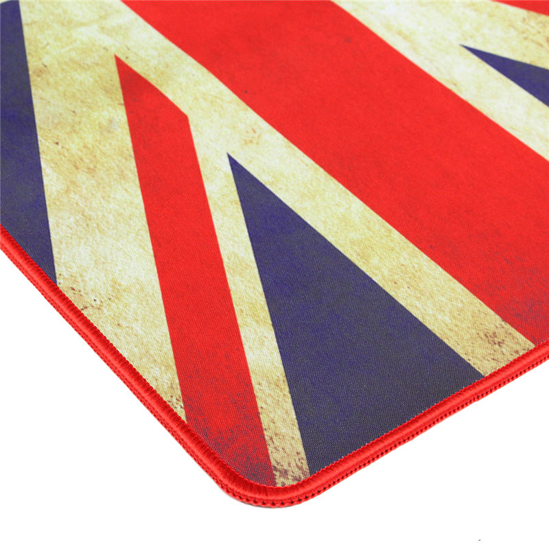 new arrival fashion rubber anti-slip game gaming mice flag mouse pad mat for pc laptop 7x30cm