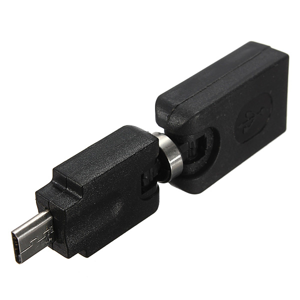 new usb 2.0 female to micro usb male 360 rotation extension adapter converter