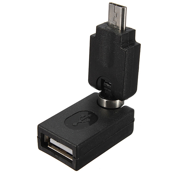new usb 2.0 female to micro usb male 360 rotation extension adapter converter