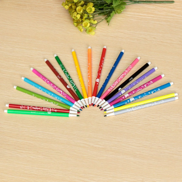 18pcs/set excellent quality watercolor pens kit cute style drawing pen washable ink maker suitable for kids students