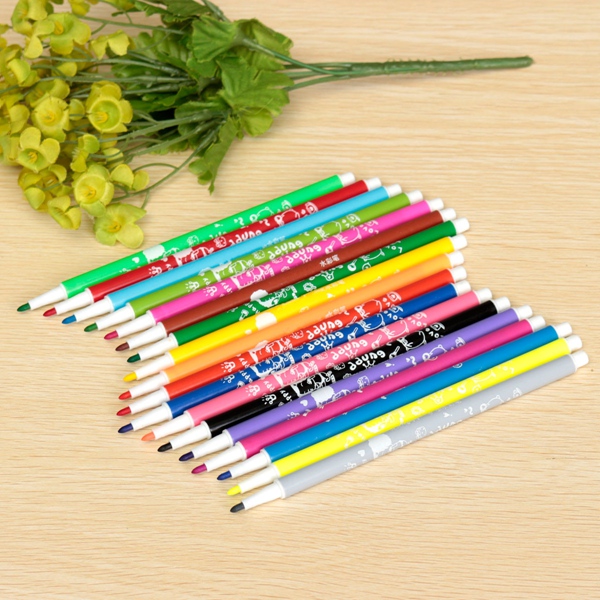 18pcs/set excellent quality watercolor pens kit cute style drawing pen washable ink maker suitable for kids students