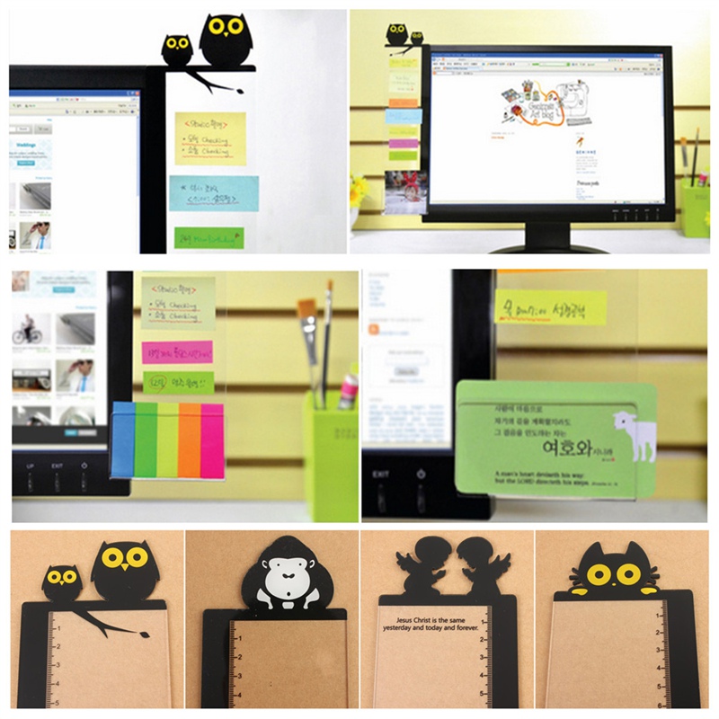 modern design best promotion computer monitor screen transparent board sticky notes card po holder suitable for office home