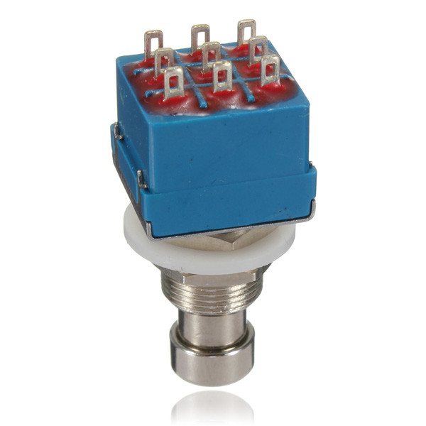 1/3/5/10x 9-pin metal 3pdt guitar switch effects stomp box pedal foot true bypass parts accessories