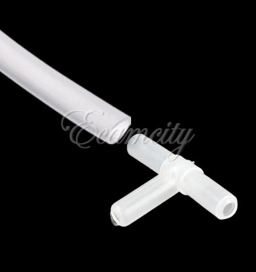 100pcs/lot 3-way 5mm plastic aquarium tube connector air line tubing joints connectors fish tank air pumps accessories white