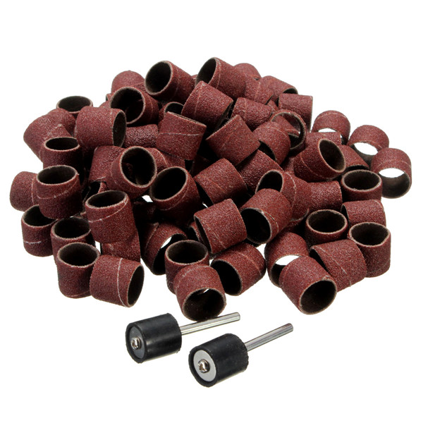 100x 1/2 sanding bands kit + 2 sanding drum mandrels for dremel rotary tools 100x 1/2 sanding bands kit + 2 sanding drum mandrels for dremel rotary tools