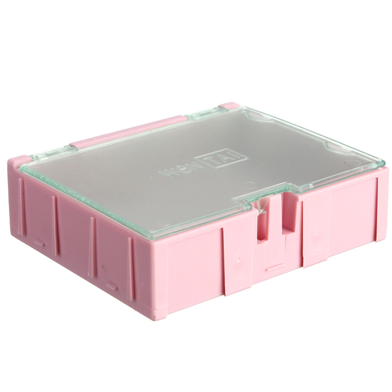 10pcs excellent quality fashion 75x63x21.5mm smt smd electronic component parts box plastic laboratory storage case tool