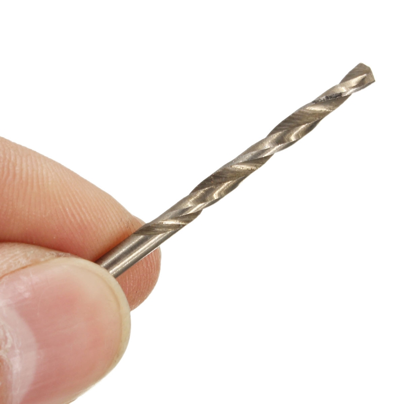 10pcs multi-standards stainless steel package tool hss high speed straight shank drilling twist drill bit set 0.4-2.7mm