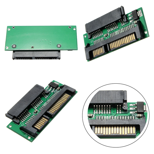1pc mini 1.8 micro to 7+15 2.5 inch sata msata adapter converter card connectors plate board assembly parts