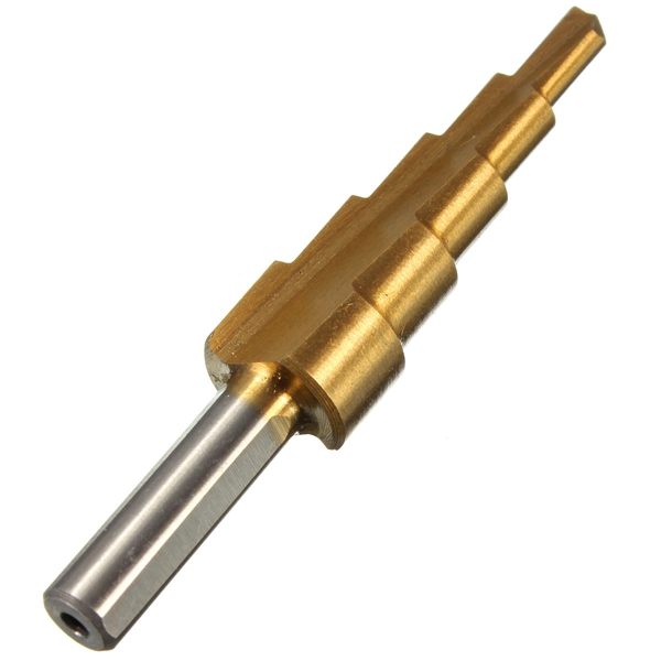 1pcs 4-12mm the pagoda shape metal steel step drill bit hss triangle shank pagoda hole cutter cut tool a single pack
