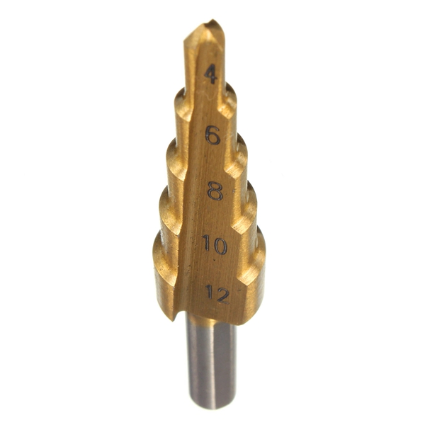 1pcs 4-12mm the pagoda shape metal steel step drill bit hss triangle shank pagoda hole cutter cut tool a single pack