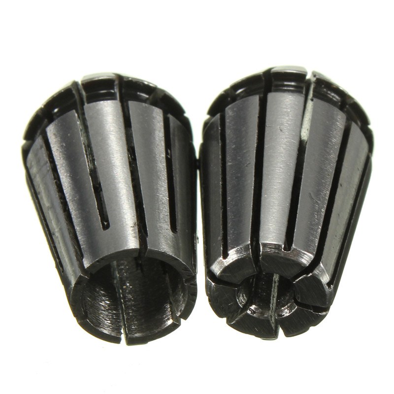 2015 high standard 1/4" 1/8" er11 clamp spring precision collet set cnc milling lathe chuck hand inspected tool