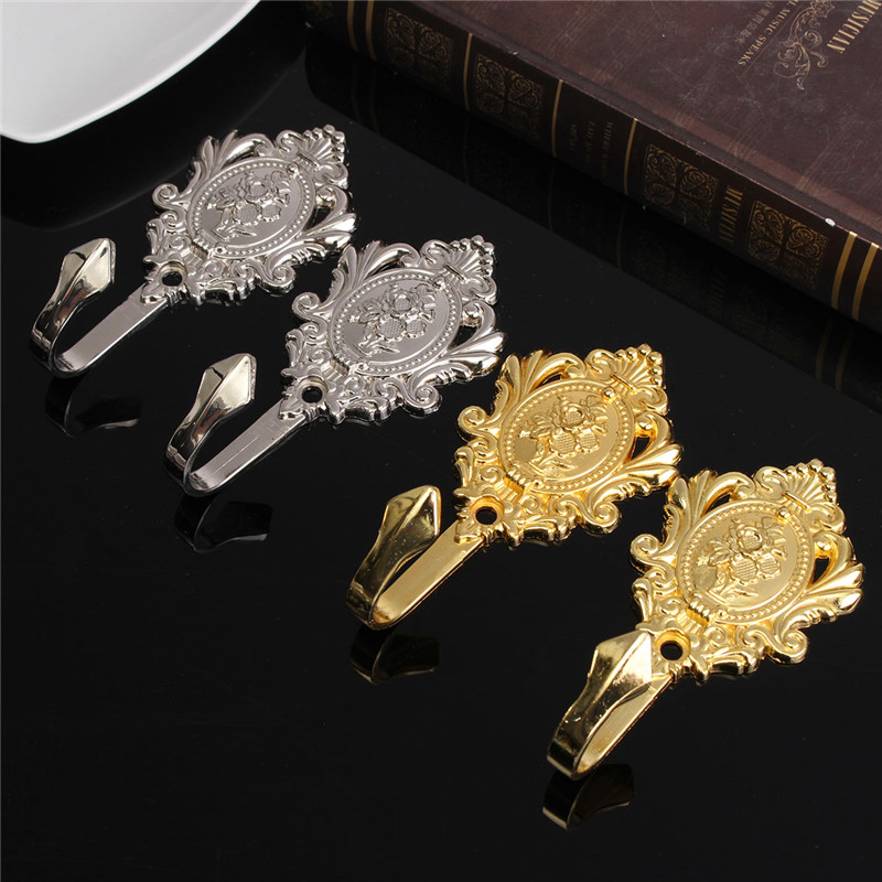 2015 new arrival 2pcs/set sunflower carved zinc alloy curtain drapery tiebacks for window tassels hooks holder