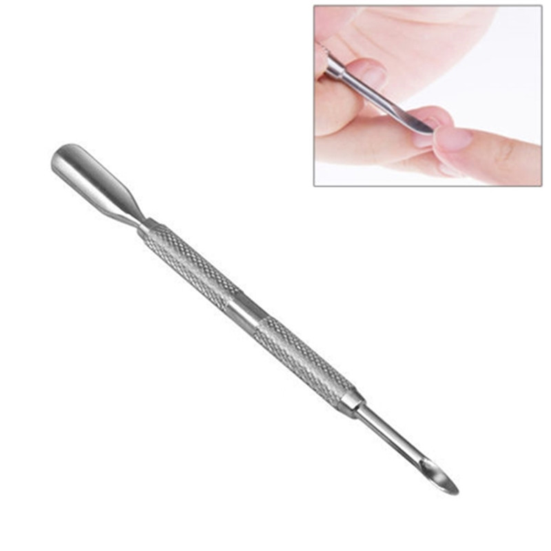2015 new arrival 3pcs/set stainless steel nail cuticle spoon pusher remover cutter nipper clipper